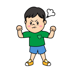 怒る男の子