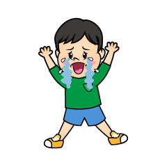泣く男の子