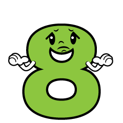 困る8数字