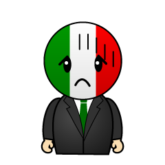 落ち込むイタリア人