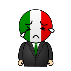 泣くイタリア人