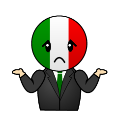 困るイタリア人