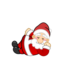 Sleeping Santa Claus