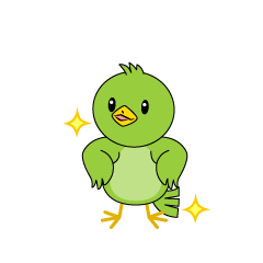 自信満々な小鳥