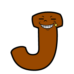 Grinning J