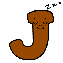 Sleeping J