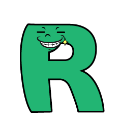 Grinning R