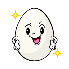 自信満々な卵