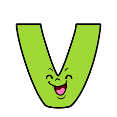 Smiling V