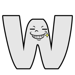 Grinning W