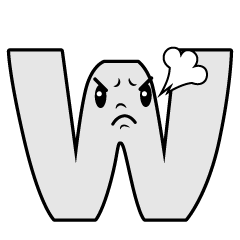 Angry W