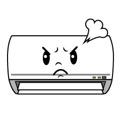 怒るエアコン