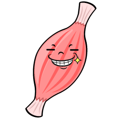 ニヤリとする筋肉