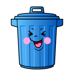 笑うゴミ箱