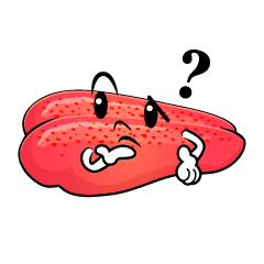 考える明太子