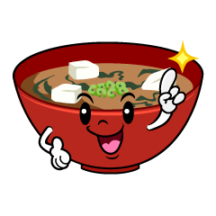 指差しする味噌汁