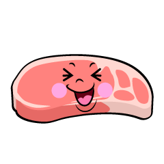 笑う豚肉