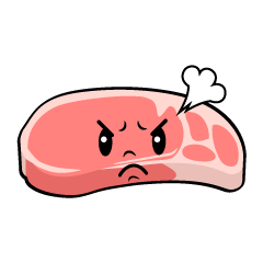 怒る豚肉