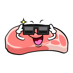 サングラスの豚肉