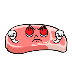 燃える豚肉