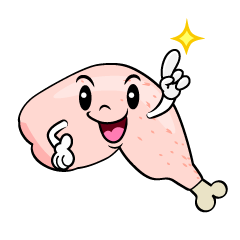 指差しする鶏肉