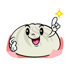 指差しする肉まん