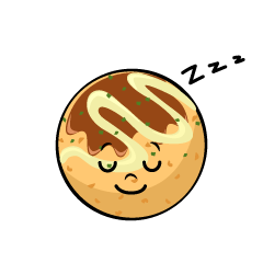 寝るたこ焼き
