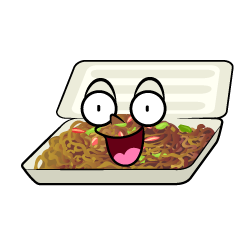 驚く焼きそば