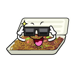 サングラスの焼きそば