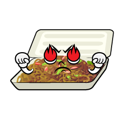 燃える焼きそば