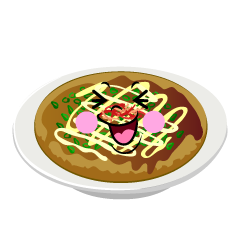 笑うお好み焼き