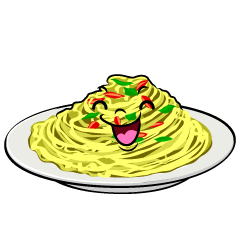 笑顔のパスタ