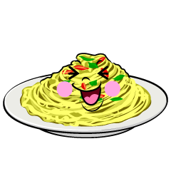 笑うパスタ