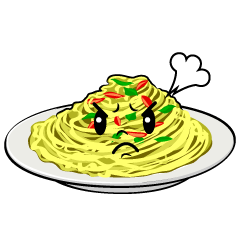 怒るパスタ