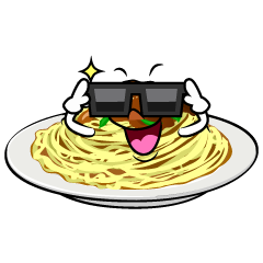 サングラスのスパゲッティ