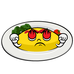 燃えるオムライス