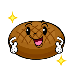 ポーズするハンバーグ