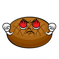 燃えるハンバーグ