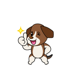 いいねするビーグル