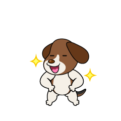 ポーズするビーグル