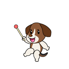 説明するビーグル