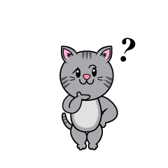 考えるサバトラ