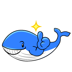 いいねするシロナガスクジラ