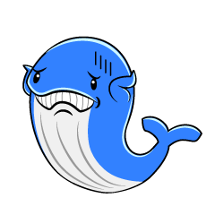 お辞儀するシロナガスクジラ