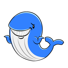 困るシロナガスクジラ