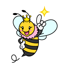 指差しするメス蜂