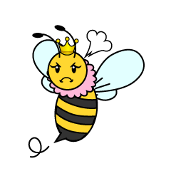 怒るメス蜂
