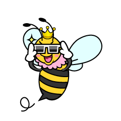サングラスのメス蜂