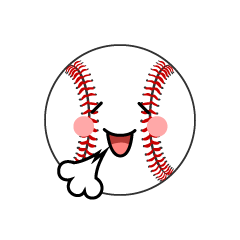 リラックスする野球ボール