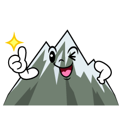 いいねする雪山